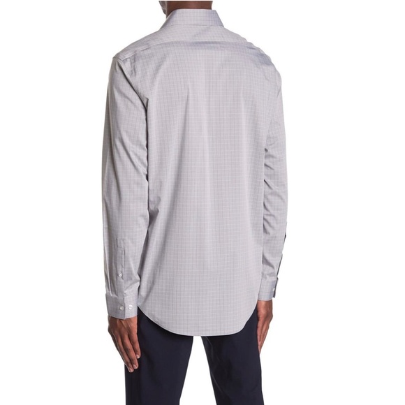 Calvin Klein Slim Fit Dress Shirt Stretch in Grey Size 16.5 (34/35) NWT - Picture 4 of 11